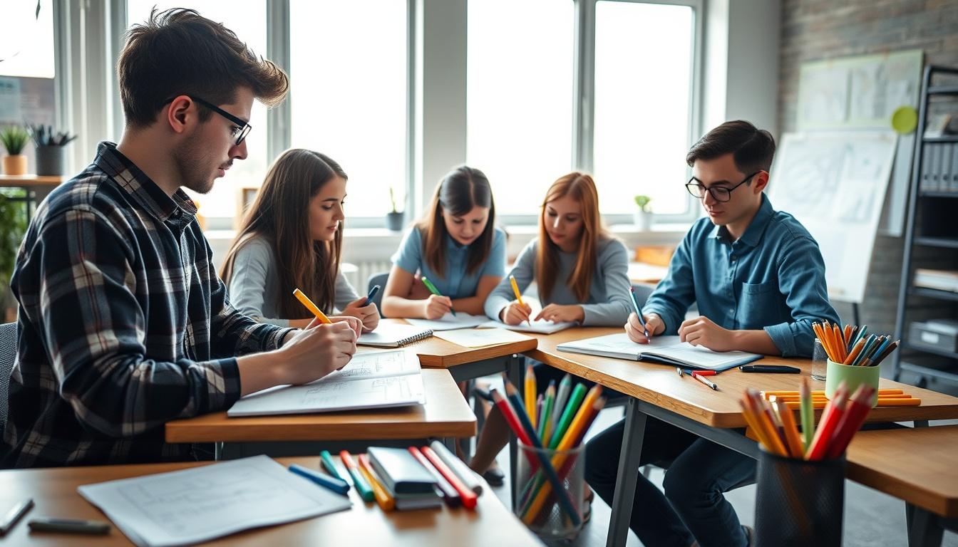 Student using online courses for flexible education